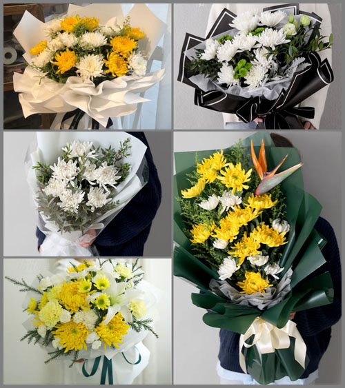 山东青岛平度市店子镇西羞鱼村白事花束代送